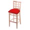 Holland Bar Stool Co 30" Bar Stool, Natural Finish, Canter Red Seat 313030Nat011 - alternate 1